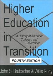 Front cover of Higher education in transition by John Seiler Brubacher