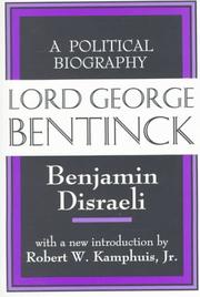 Cover of Lord George Bentinck by Benjamin Disraeli