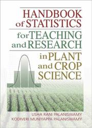 Front cover of Handbook of statistics for teaching and research in plant and crop science by Usha R. Palaniswamy