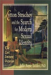 Front cover of Lytton Strachey and the search for modern sexual identity by Julie Anne Taddeo