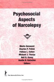 Front cover of Psychosocial aspects of narcolepsy by Meeta Goswami