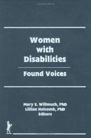 Front cover of Women with disabilities by Michelle Fine