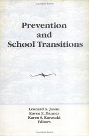 Cover of Prevention and school transitions by Leonard Jason