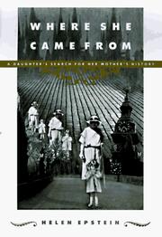 Cover of Where She Came From by Helen Epstein