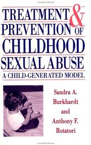 Front cover of Treatment and prevention of childhood sexual abuse by Sandra A. Burkhardt