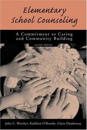 Cover of Elementary School Counseling by John C. Worzbyt