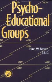 Cover of Psychoeducational groups by Nina W. Brown