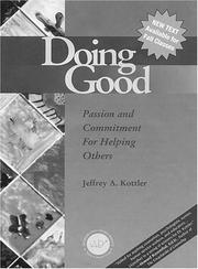 Cover of Doing Good by Jeffrey Kottler