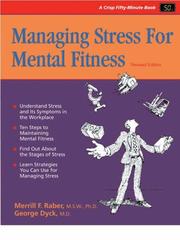 Front cover of Managing stress for mental fitness by Merrill F. Raber