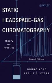 Cover of Static headspace-gas chromatography by Bruno Kolb