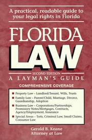 Cover of Florida law by Gerald B. Keane
