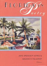 Front cover of Florida in poetry by Jane Anderson Jones