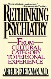 Cover of Rethinking Psychiatry by Arthur Kleinman