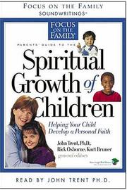 Front cover of Parents' Guide to the Spiritual Growth of Children (Heritage Builders) by Unknown
