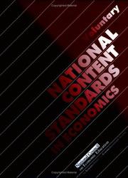 Cover of Voluntary national content standards in economics by National Council on Economic Education
