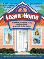 Front cover of Learn at Home, Grade 3 (Learn at Home) by American Education