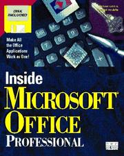 Cover of Inside Microsoft Office professional by Jodi Davenport