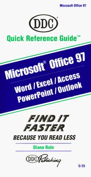 Front cover of Microsoft Office 97 by Diana Rain