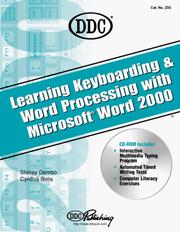 Cover of Learning Keyboarding and Word Processing With Word 2000 by Cynthia Belis
