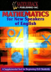 Front cover of Mathematics for New Speakers of English by Wes Clarkson