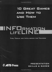 Front cover of 10 Great Games and How to Use Them by Cat Sharpe