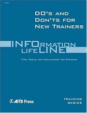 Cover of Do's and Don'ts for New Trainers by Mary O'Neill