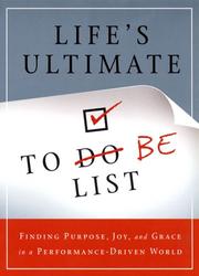 Front cover of Life's Ultimate To Be List by Honor Books