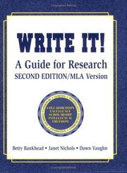 Cover of Write it! by Elizabeth Bankhead