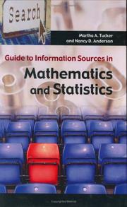 Front cover of Guide to information sources in mathematics and statistics by Martha A. Tucker