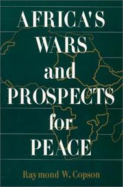 Front cover of Africa's wars and prospects for peace by Raymond W. Copson