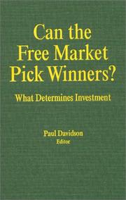 Cover of Can the Free Market Pick Winners? by Paul Davidson