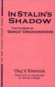 Cover of In Stalin's shadow by O. V. Khlevni͡uk