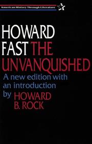 Cover of The unvanquished by Howard Fast