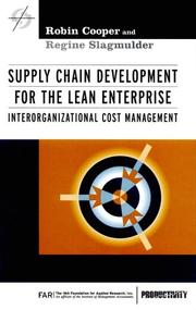 Cover of Supply chain development for the lean enterprise by Robin Cooper
