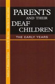 Cover of Parents and Their Deaf Children by Donna M. Mertens
