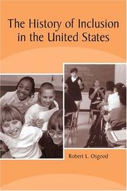 Front cover of The history of inclusion in the United States by Robert L. Osgood