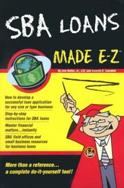 Cover of SBA loans made E-Z by Lew Gaiter