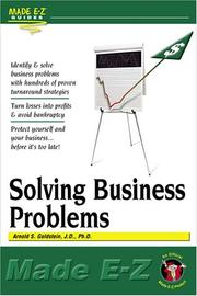 Front cover of Troubleshooting your business made E-Z by Arnold S. Goldstein