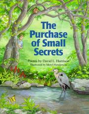 Front cover of The purchase of small secrets by David L. Harrison