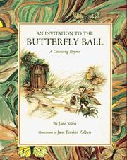 Front cover of An invitation to the butterfly ball by Jane Yolen