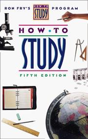Cover of How to study by Ronald W. Fry