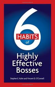 Front cover of 6 habits of highly effective bosses by Stephen E. Kohn