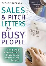 Front cover of Sales & pitch letters for busy people by George Sheldon