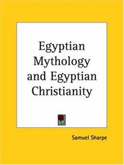 Cover of Egyptian mythology and Egyptian Christianity by Samuel Sharpe
