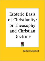 Front cover of Esoteric Basis of Christianity by William Kingsland