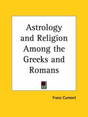 Cover of Astrology and Religion Among the Greeks and Romans by Franz Cumont
