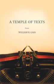 Front cover of A temple of texts by William H. Gass