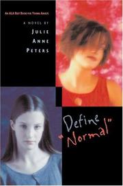 Cover of Define Normal by Julie Anne Peters