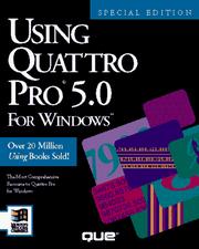 Cover of Using Quattro Pro 5.0 for Windows by Brian Underdahl