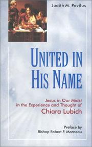 Front cover of United in his name by Judith M. Povilus
